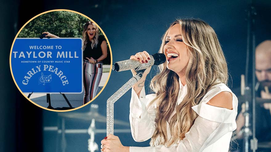 Carly Pearce marks sweet full circle moment in her hometown - see photos
