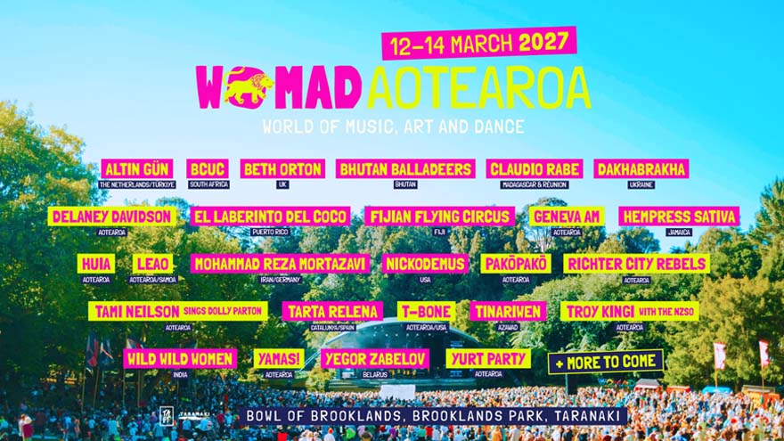 Tami sings Dolly! The Glastonbury Set at WOMAD 2027 | Taranaki, March 12-14
