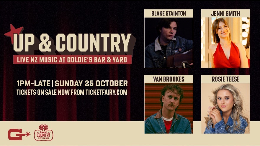 Up & Country - live Kiwi music at Goldie's | Auckland, October 25