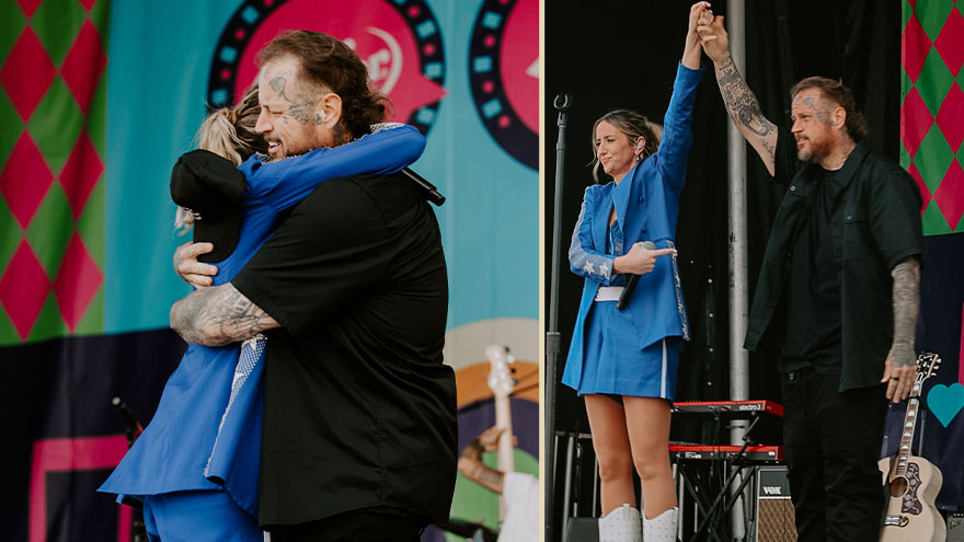Watch: Jelly Roll surprises Kaylee Bell onstage at CMA Fest 2026