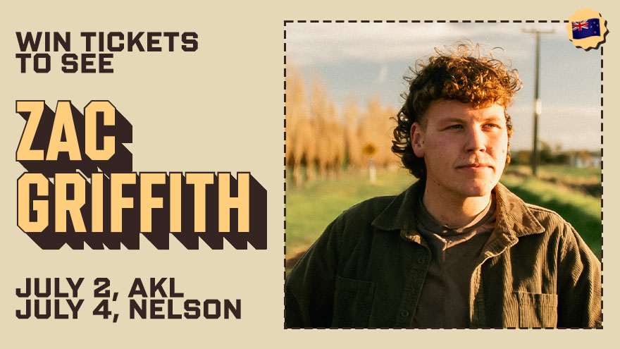 Win tickets to see Zac Griffith in NZ this July