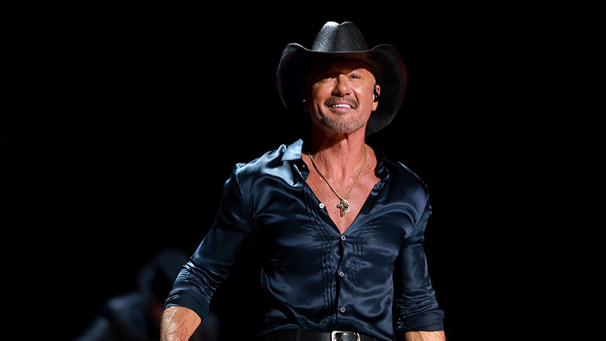 Tim McGraw gets emotional as he honours Faith Hill during Hall of Fame induction