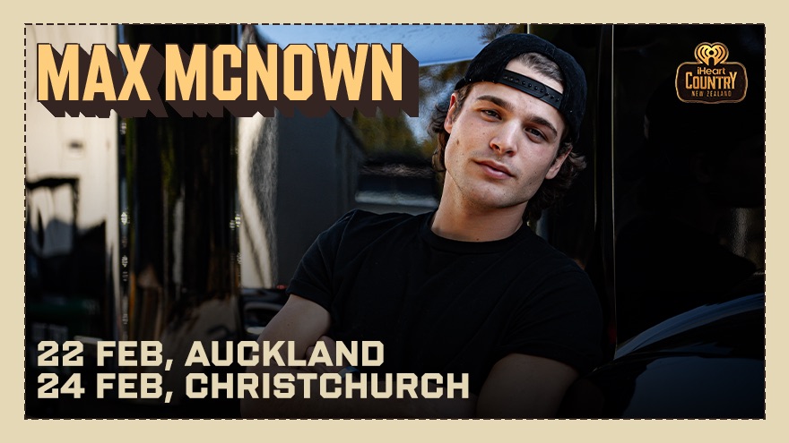 Max McNown returns to New Zealand with 'Slow Down Down Under' tour February 22 & 24 2027