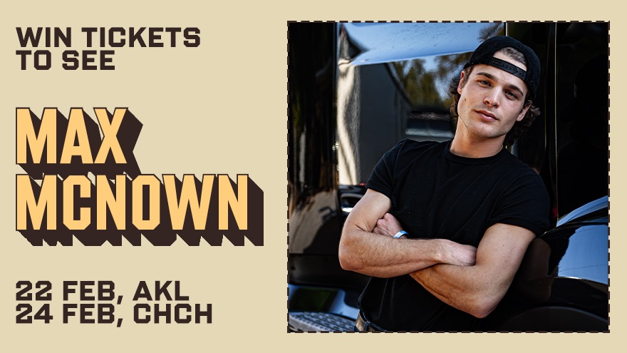 Win tickets to see Max McNown in New Zealand, February 2027